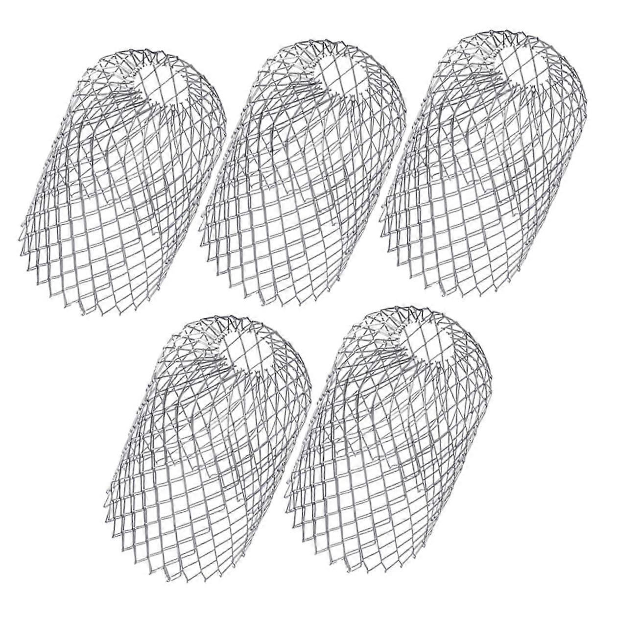 5pcs Stainless Steel Gutter Guard Downspout Strainer Leaf Filter Prevents Clogs Easy Installation
