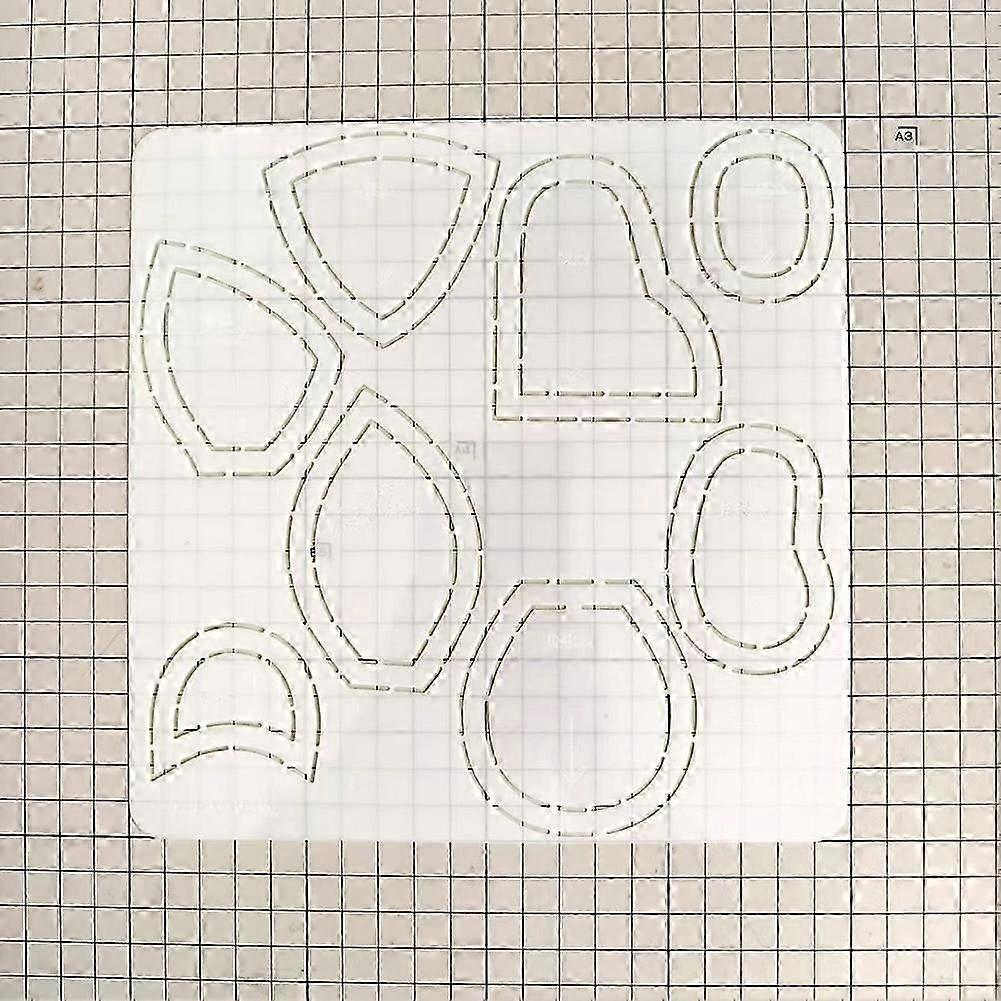 Cute Bear Patchworks Template Multifunctional Sewing Patchworks Template for DIY Art Craft