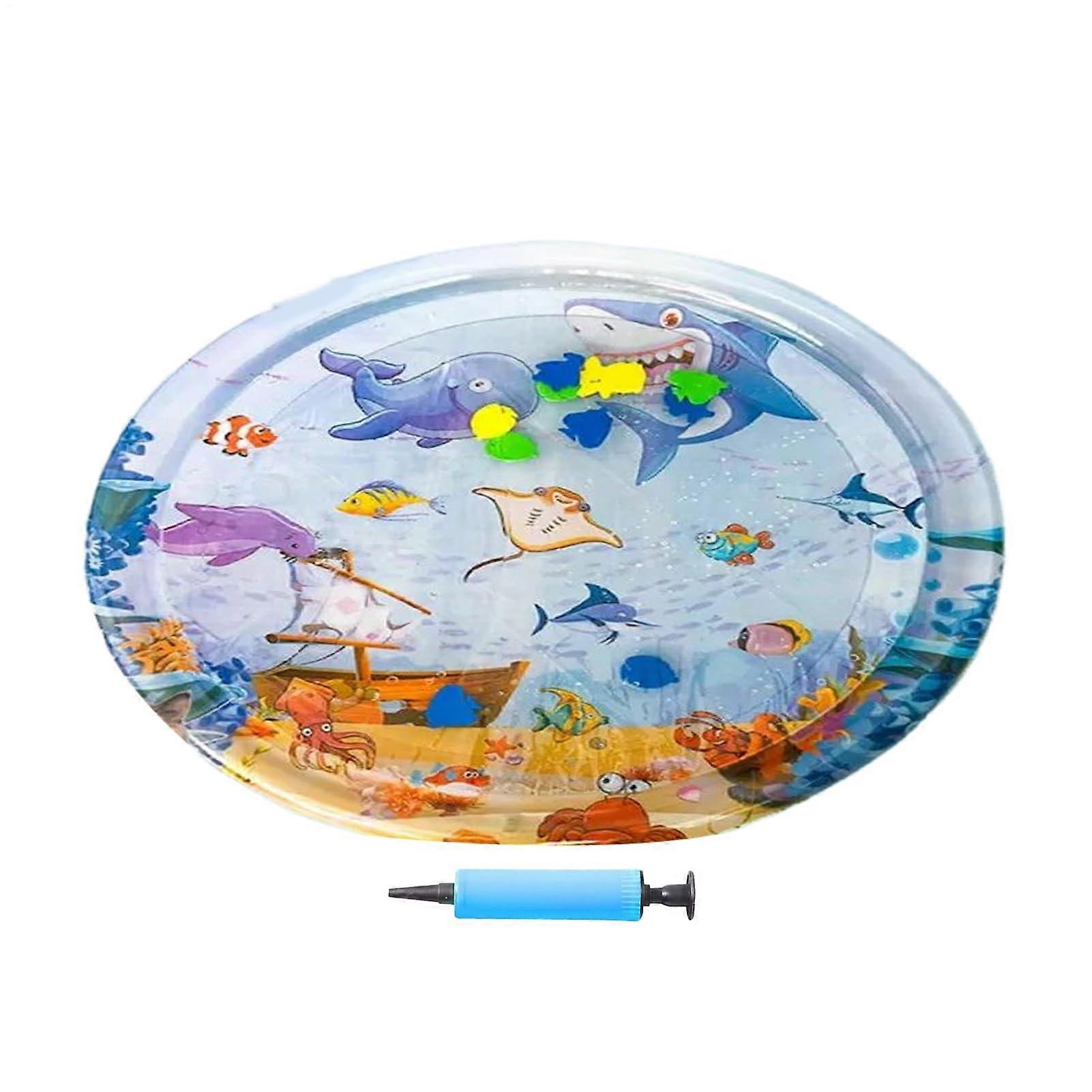 Cat Water Play Mat with Interactive Fish, Durable PVC Cooling Bed Toy for Cats