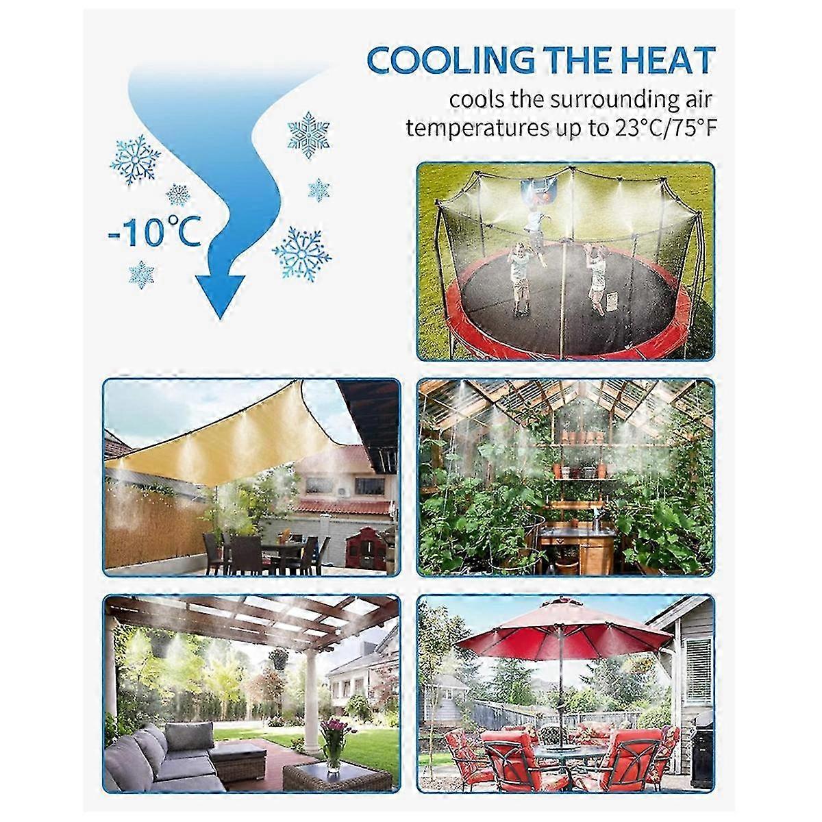 20 Pack Brass Misting Nozzles and 5 Pack Misting Nozzle Tees