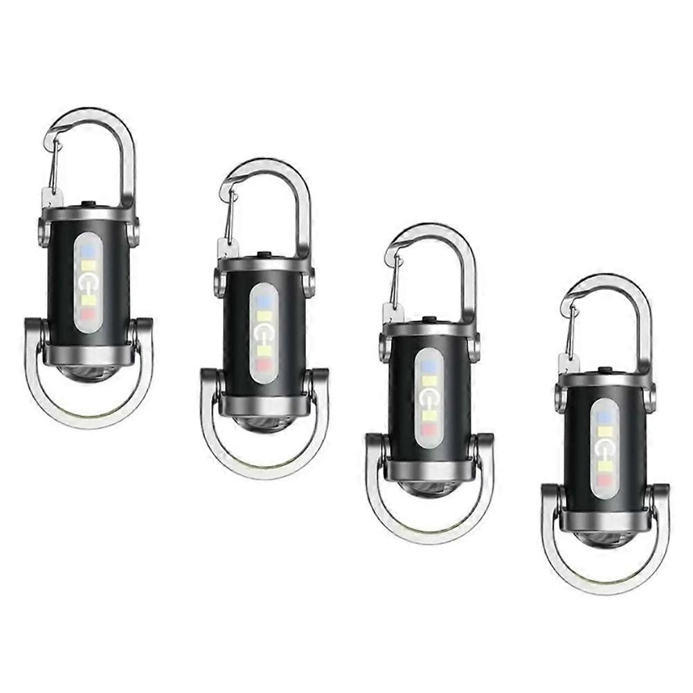LED Flashlight Keychain Rechargeable, Waterproof Portable Light for Camping and Walking