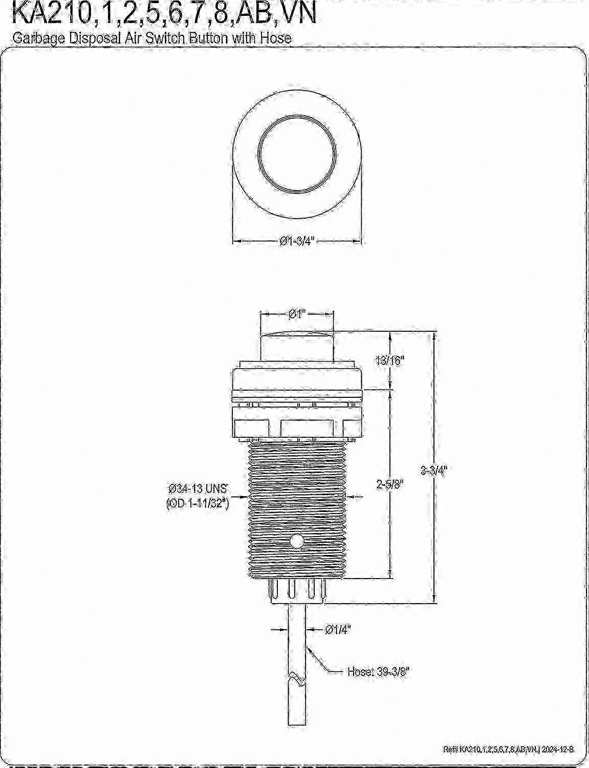 Antique Brass Garbage Disposal Air Switch Button for Kitchen Sinks SZRH