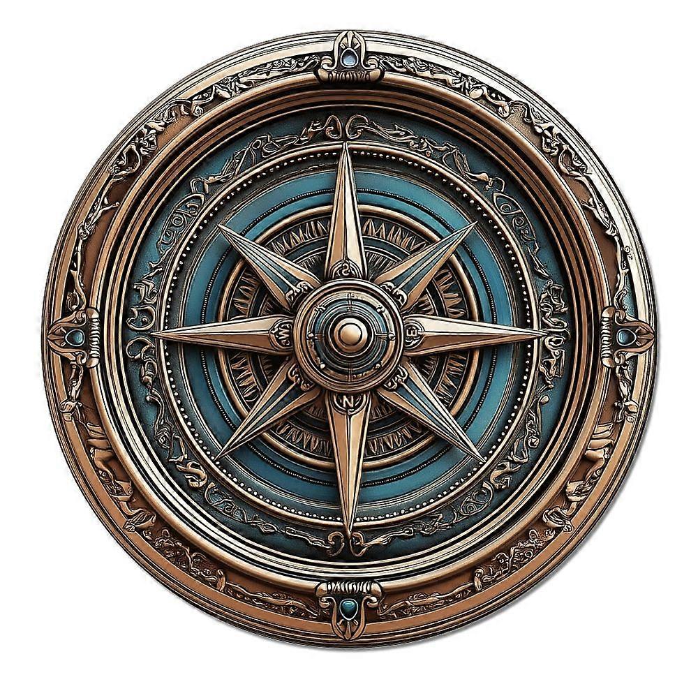 Iron Wall Decorations for Bars Restaurants Cafe Pubs Compass 270x270mm