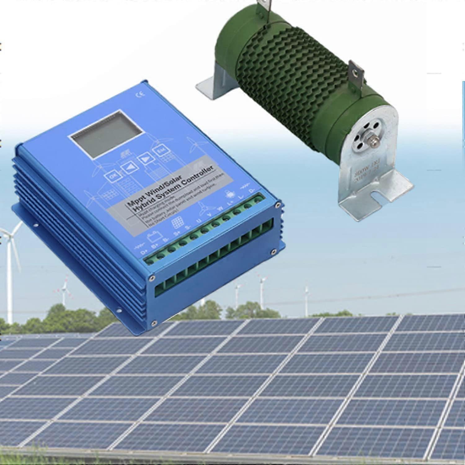 Hybrid Solar Wind Charge Controller MPPT for 12V 24V 48V Batteries with LCD Display