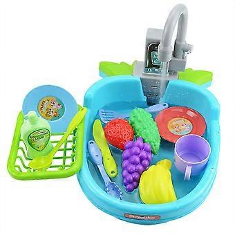 Interactive Play Kitchen Dishwasher Toy for Kids Birthday Gift