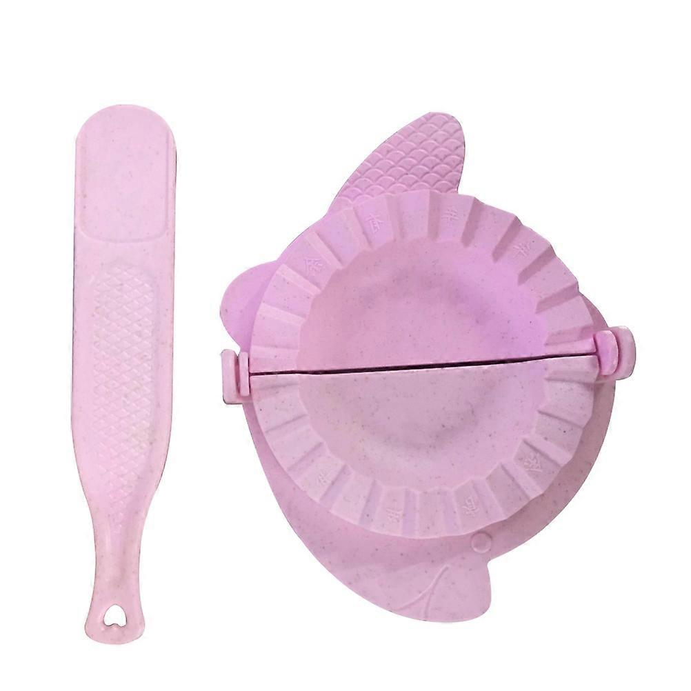 Dumplings Maker Ravioli Press Tool for Making Dumplings 2Pcs Pink Set