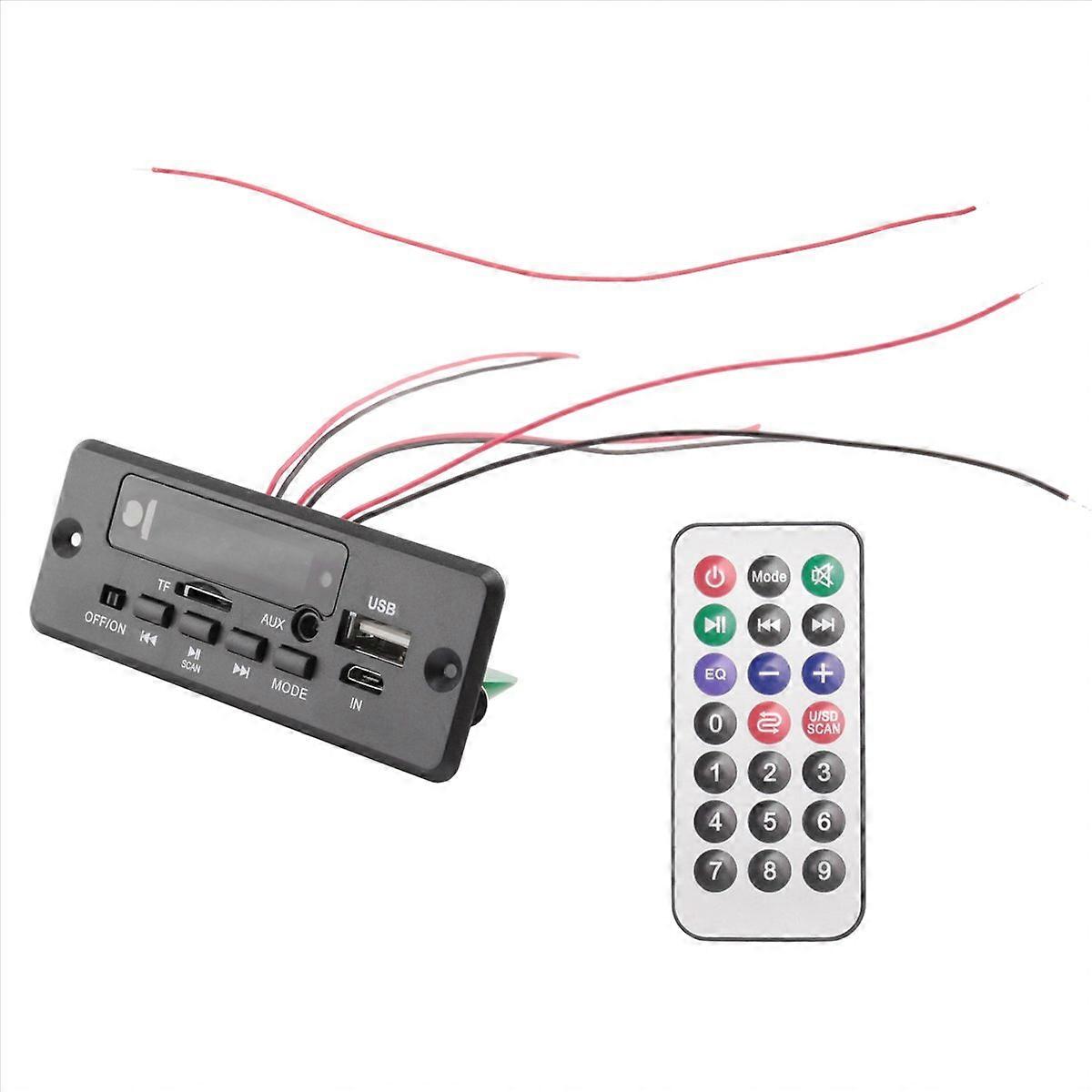 2X25W 50W Amplifier MP3 Player Decoder Board 5V-12V Bluetooth 5.0