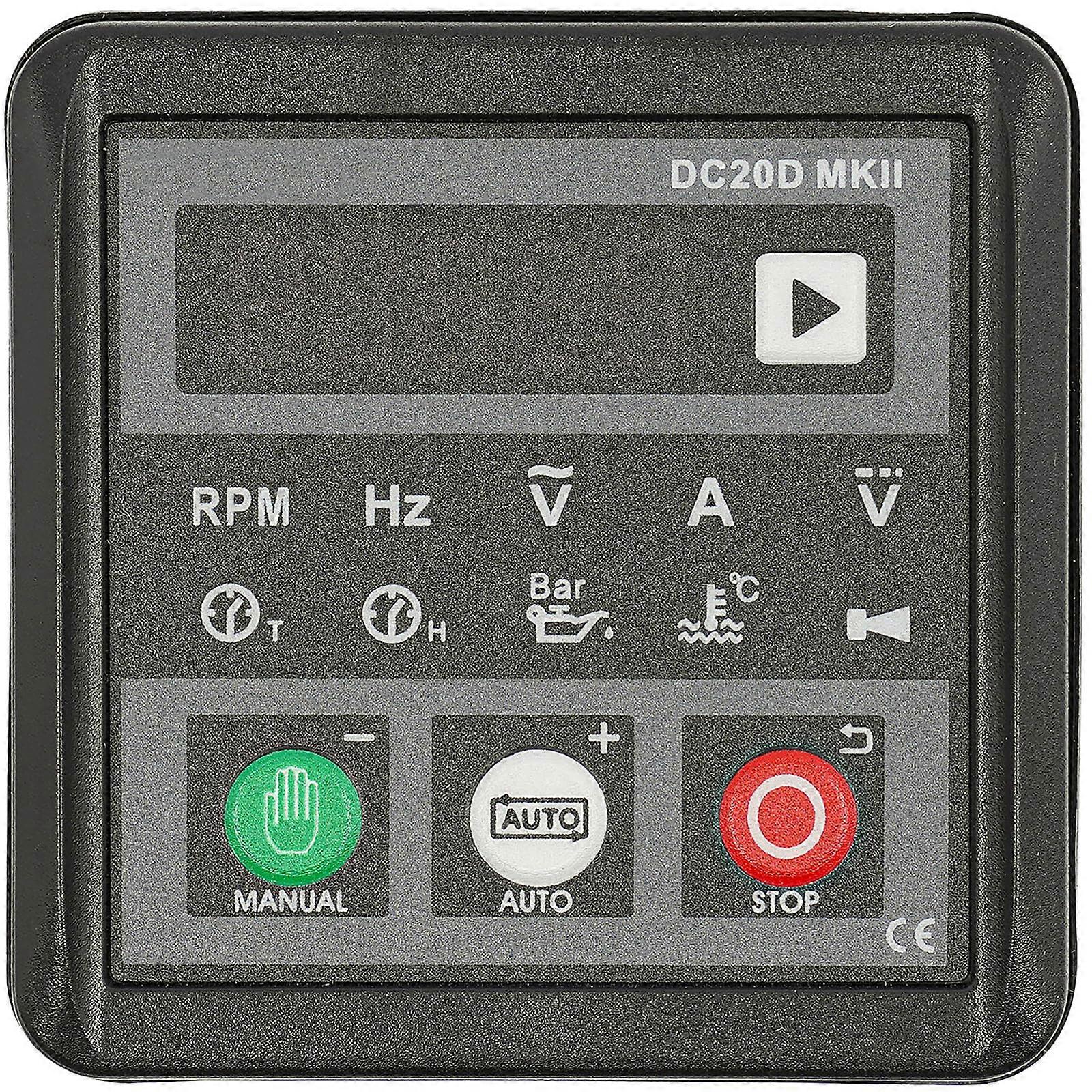 Generator Controller with RealTime LED Display, Auto Start Stop, IP65 Waterproof, Wide Voltage