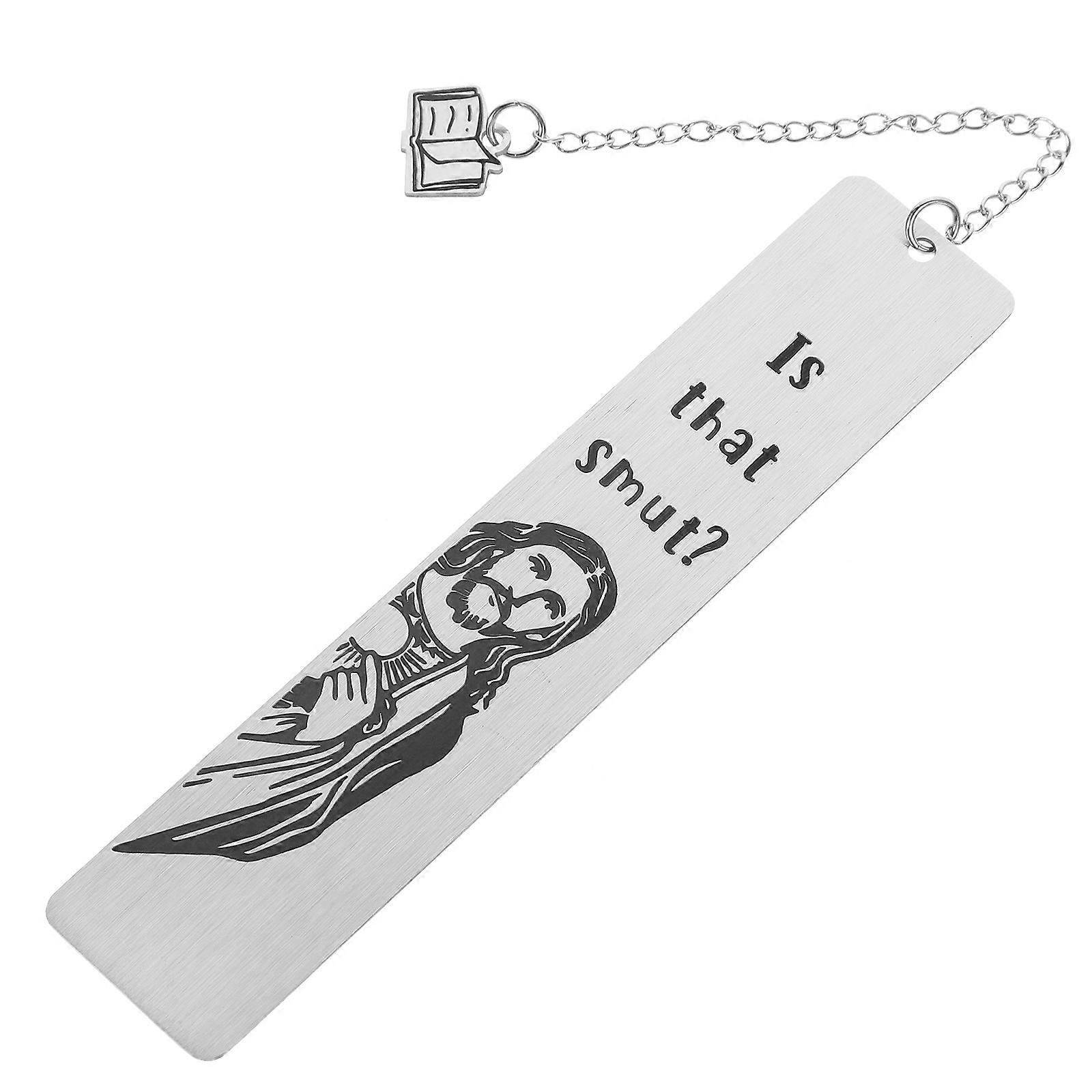 Titanium Steel Bookmark for Reading White Portable