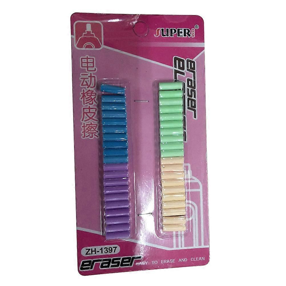 Eraser Replacements Electric Eraser Refills for Cleaning 2Pcs Multi Color