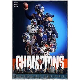 Quebra-cabeça antiestresse Chicago Bears NFC North Champions Team Celebration F672