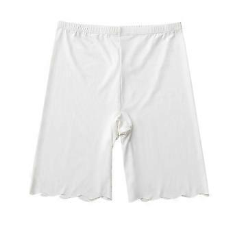 Sicherheitsshorts mit hohem Bund, elastischem Bund, Wellenbündchen, knielang, figurformend, nahtlos, aus Eisseide für Damen