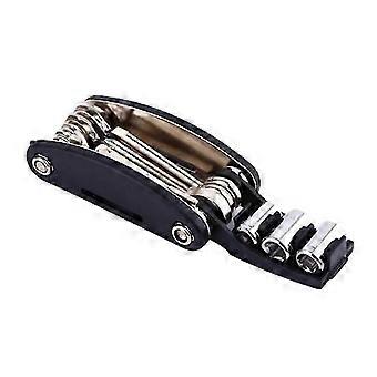 Multifunctioneel gereedschap / Fietsreparatieset - 15 In 1 Zwart