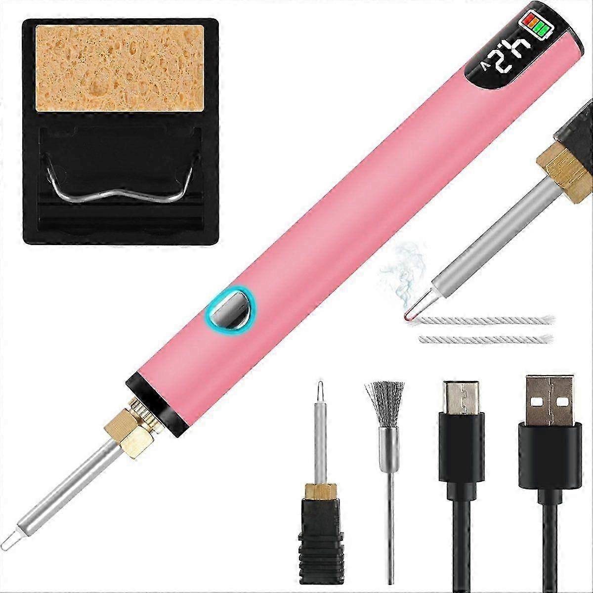 Rechargeable Thread Burner Kit for Jewelry Making,Digital Thread Zapper Tool,Leather Craft,Sewing,Weaving & Stringing C
