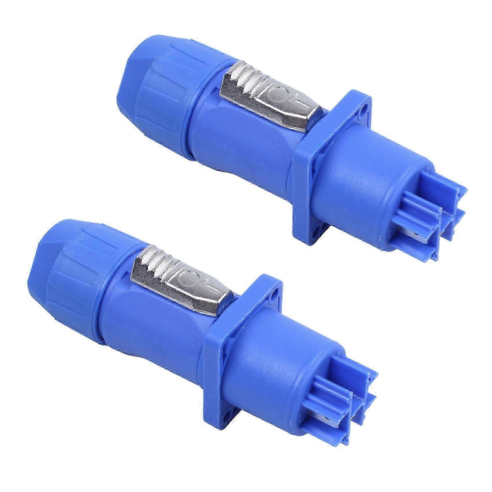 2-Pack PowerCON Type A NAC3FCA + NAC3MPA-1 Chassis Mount Panel Connector Set