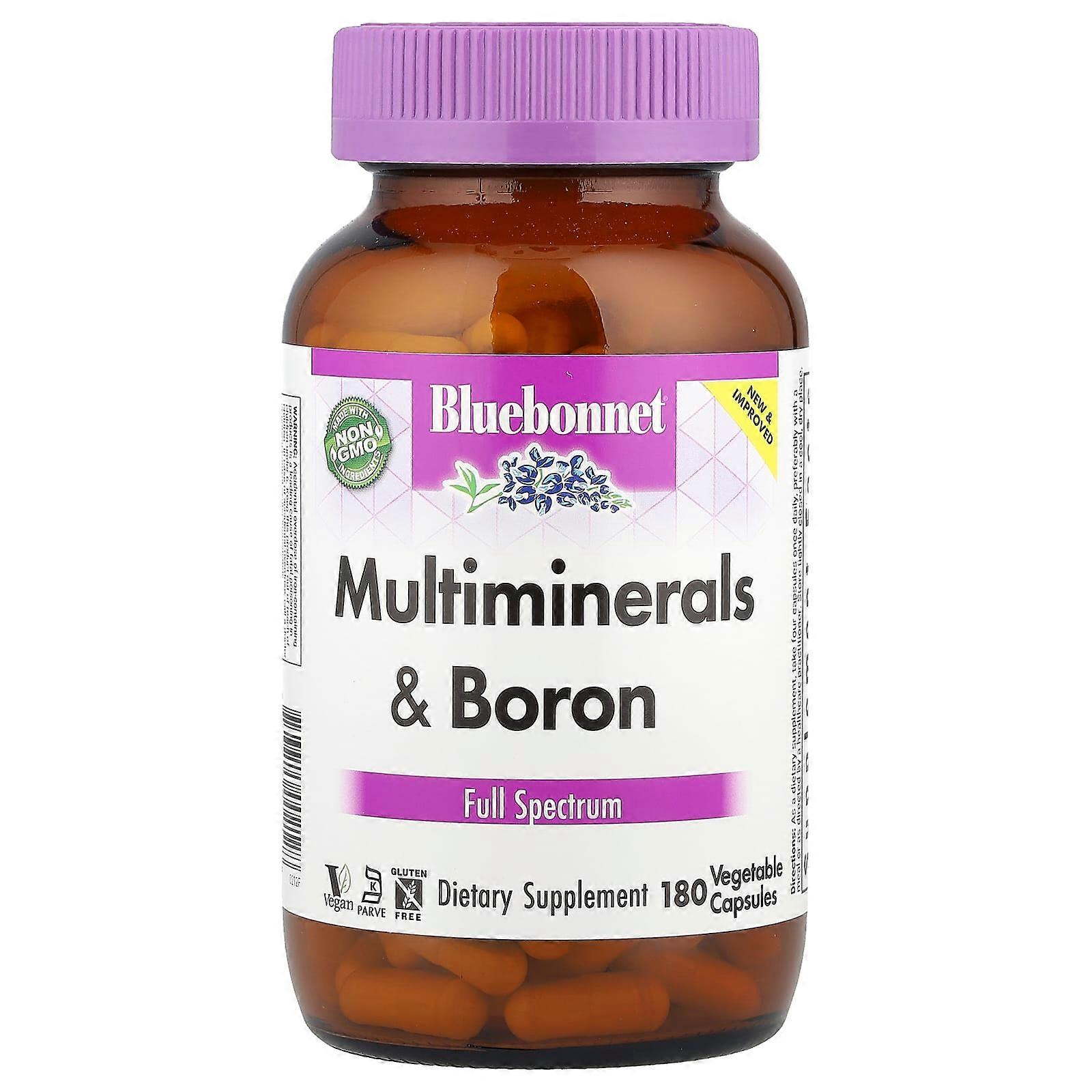 Bluebonnet Nutrition, Multiminerals, Plus Boron, 180 Vcaps