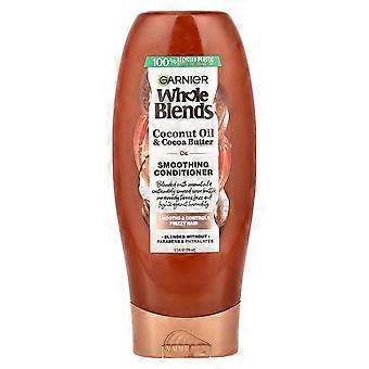Garnier, Whole Blends, Gladmakende Conditioner, Kroezig Haar, Kokosolie & Cacaoboter, 370 ml