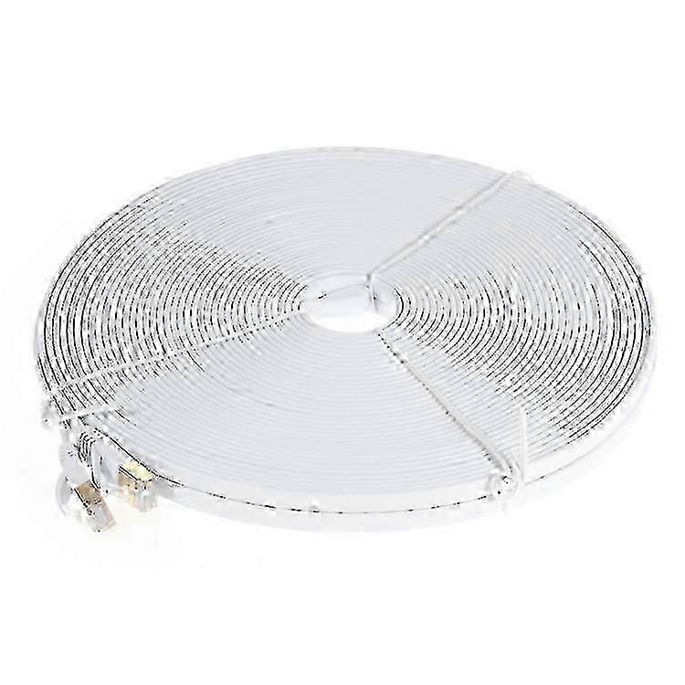 30M CAT-7 10 Gigabit Ethernet Flat Patch Network Cable - High Speed & Durable