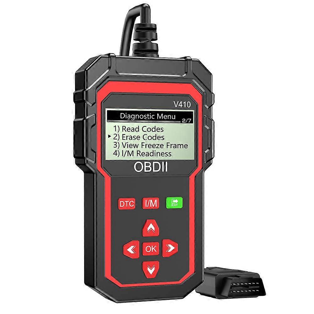 Auto Engine System Detection OBD2 Scanner OBDII EOBD Read/Clear Fault Code Car Diagnostic Tools ELM 327 OBD2 Code Reader V410