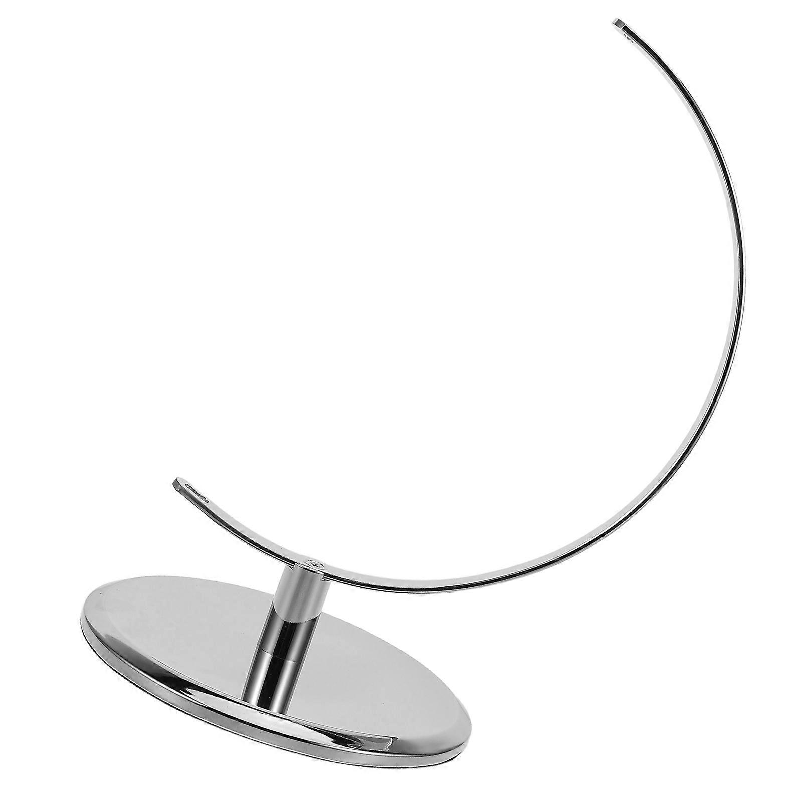 25Cm Globe Base Replacement Silver Rotating Globe Base for Learning