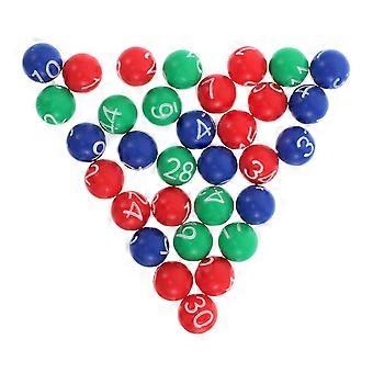 1 Bag Of Colorful Bingo Balls For Lottery Drawing Numbered Raffle Balls Plastic Replacement Balls Carnival Ball Game Accessories
