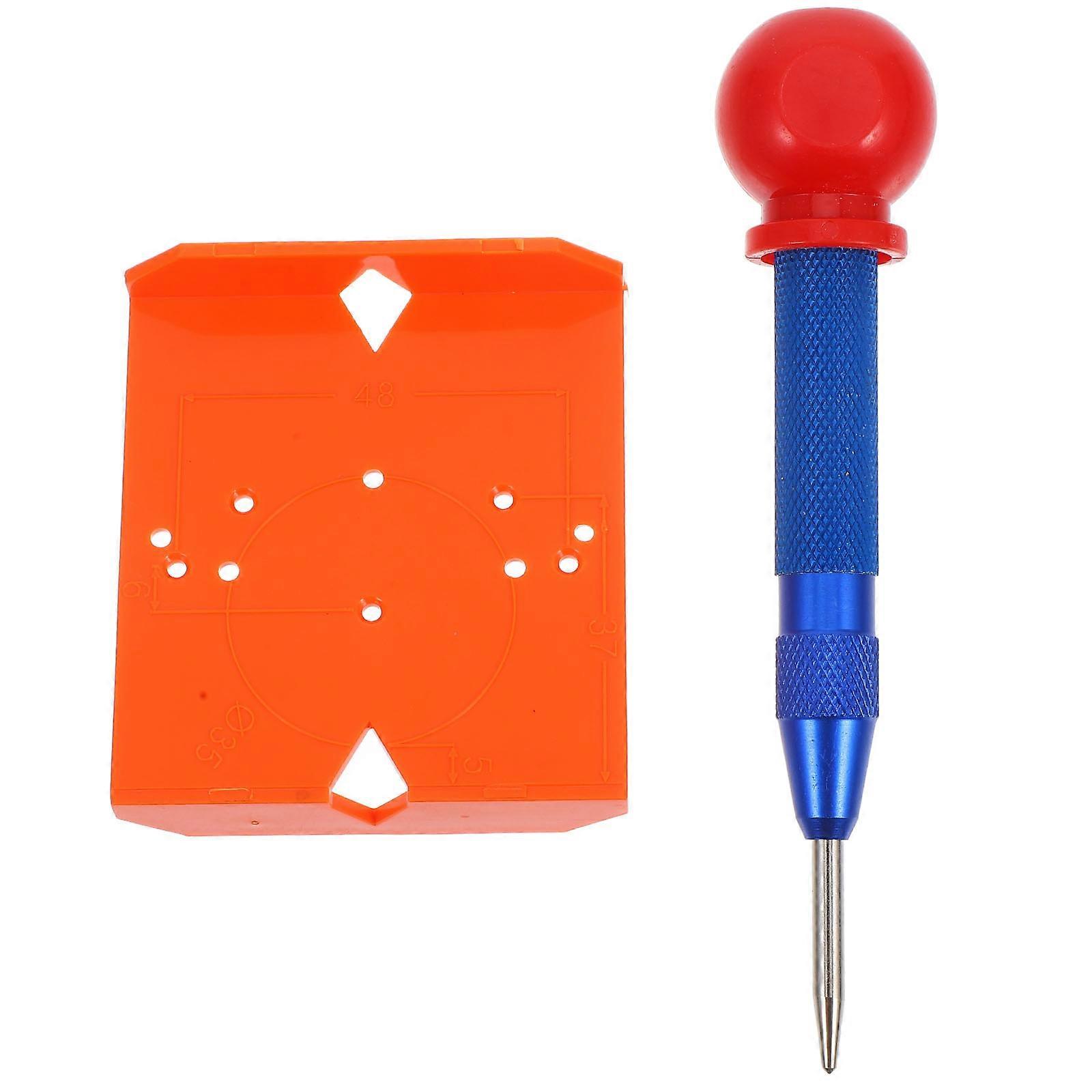 Hinge Hole Drilling Guide Hinge Drill Tool for Drilling 1Set Blue