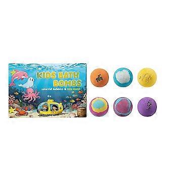 Kule do kąpieli dla dzieci Under the Sea – 6 sztuk w opakowaniu. Pachnące, zmieniające kolor kule musujące o zapachu oceanu.
