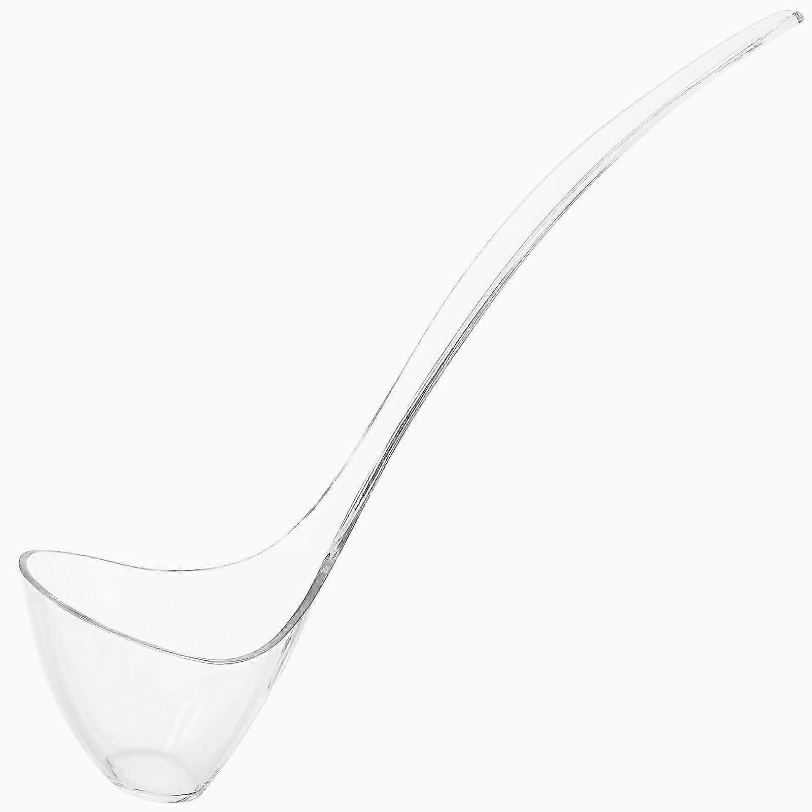 Reusable Ladle for Serving Soup - Transparent Plastic Spoon