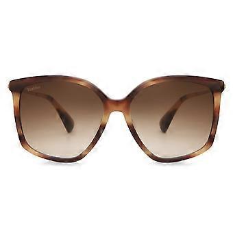 Max Mara MM0055 48F Vollrand-Sonnenbrille für Damen, quadratisch, UV2 Original