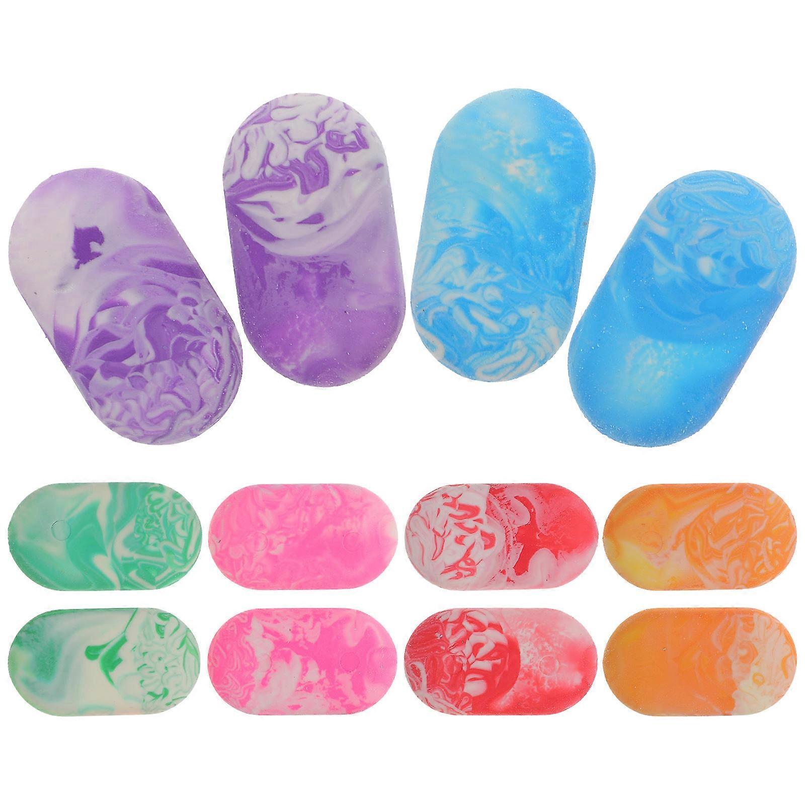 12pcs Marble Erasers Multi-function Erasers Delicate Pencil Erasers Writing Accessory