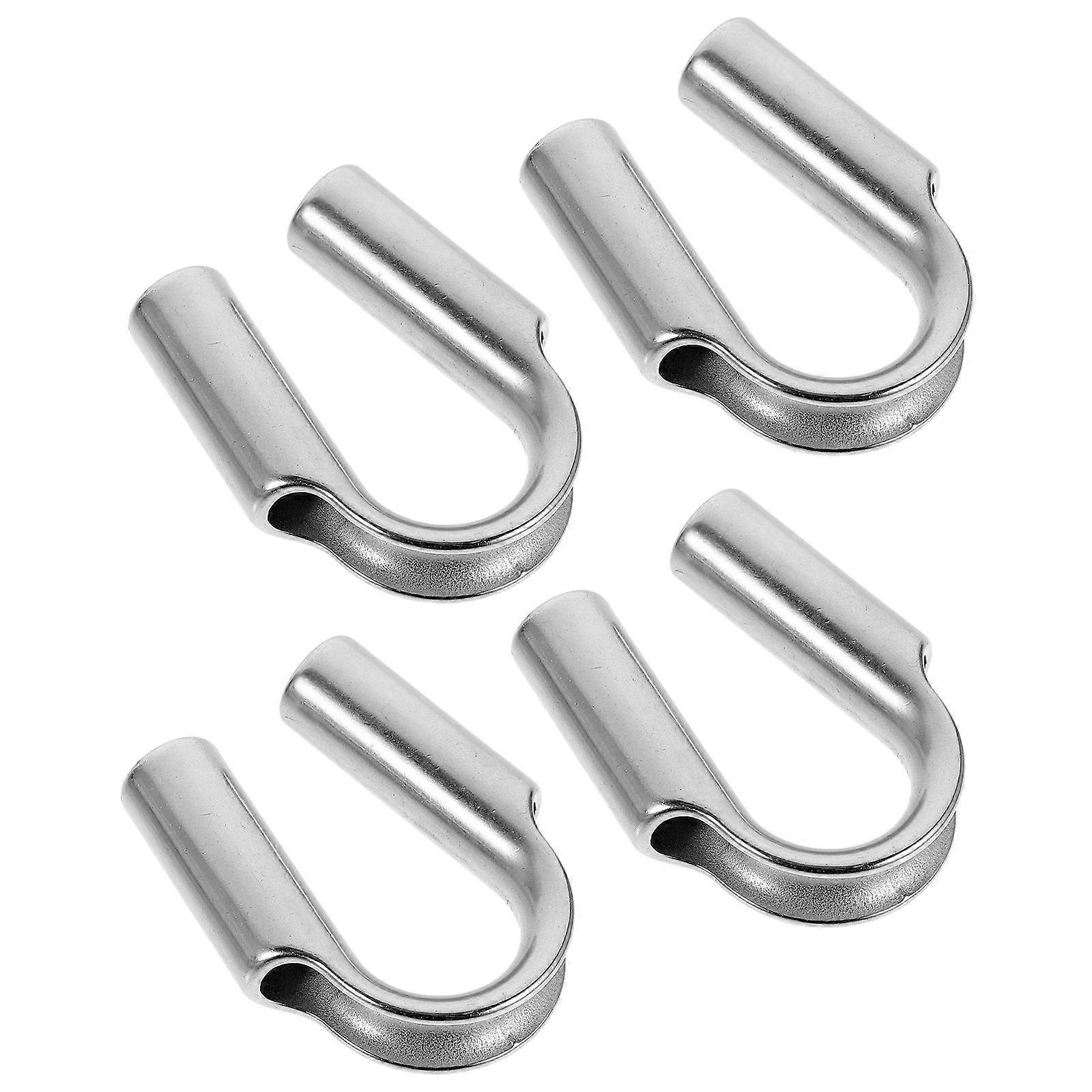 4pcs Cable Thimble 8mm Wire Rope Collar Wire Cable Clamp Ring Triangular Protection Ring