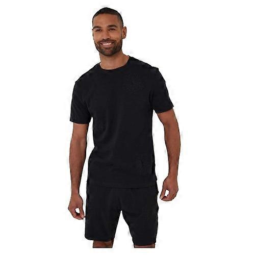 Threadbare Mens Embroidered Flower Regular T-Shirt