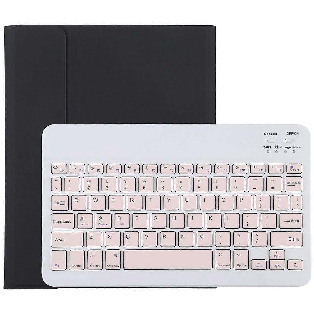 Bluetooth White Keyboard Microfiber Leather Protective Case