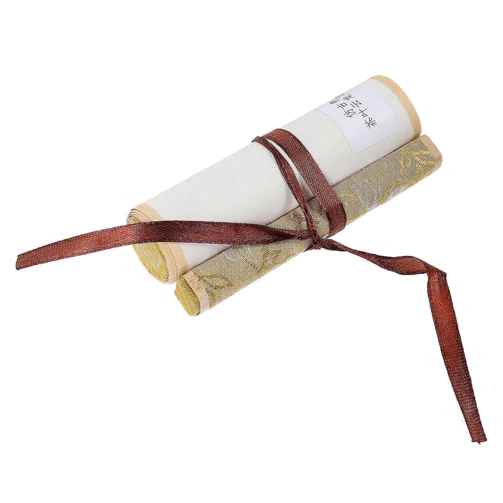 2Pcs Blank Scroll Calligraphy Blank Scroll Hanging Small Scroll Retro Calligraphy Scroll Paper Scroll Pendant