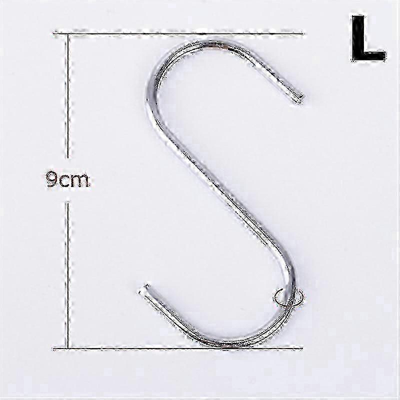 10pcs Stainless Steel S-shape Hook Kitchen Bedroom Multi-function Railing S Hanger Hook Clasp Holder Hooks