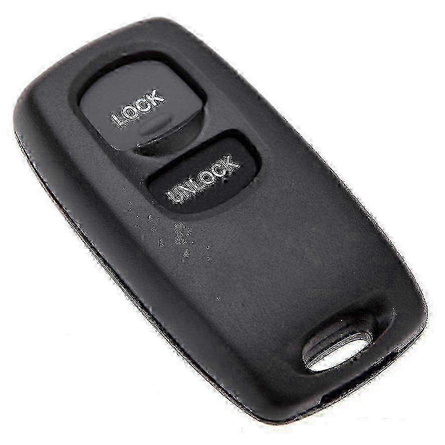 Key Fob Shell Case & Button Pad Set for Haoyi Systems - 2-Button Keyless Entry Remote Uncut Key Replacement