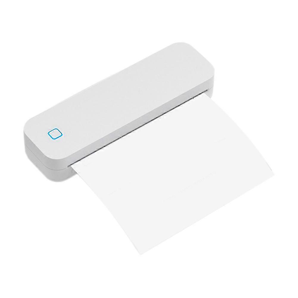 Portable Thermal Transfer Printer Wireless,Multi-Size,Eco-Friendly for System, Os System,Phone,Tablet,White