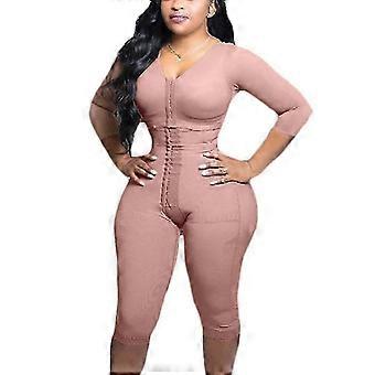 Full Body Support Arm Compression Shrink Your Waist With Built Corset Minceur Slimming Sheath Woman Flat Belly Fajas Shapern