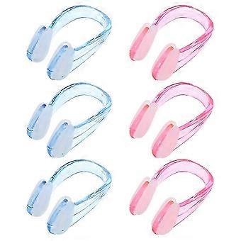 Nose Clips For Swimming Adult Silicone Swim Nose Clip Non Slip Waterproof 6Pcs-Yvan