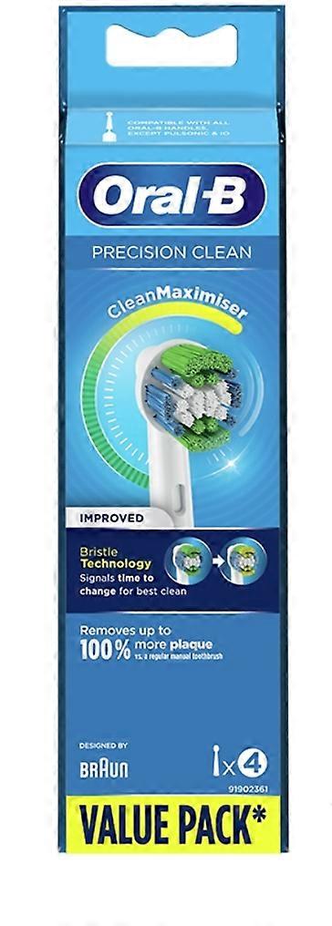Oral B Precision Clean Replacement Electric Toothbrush Heads 4 Pack
