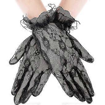 Lace handschoenen voor vrouwen bruids Floral Mesh handschoenen elegante zomer hoffelijkheid handschoenen voor bruiloft Tea Party Opera