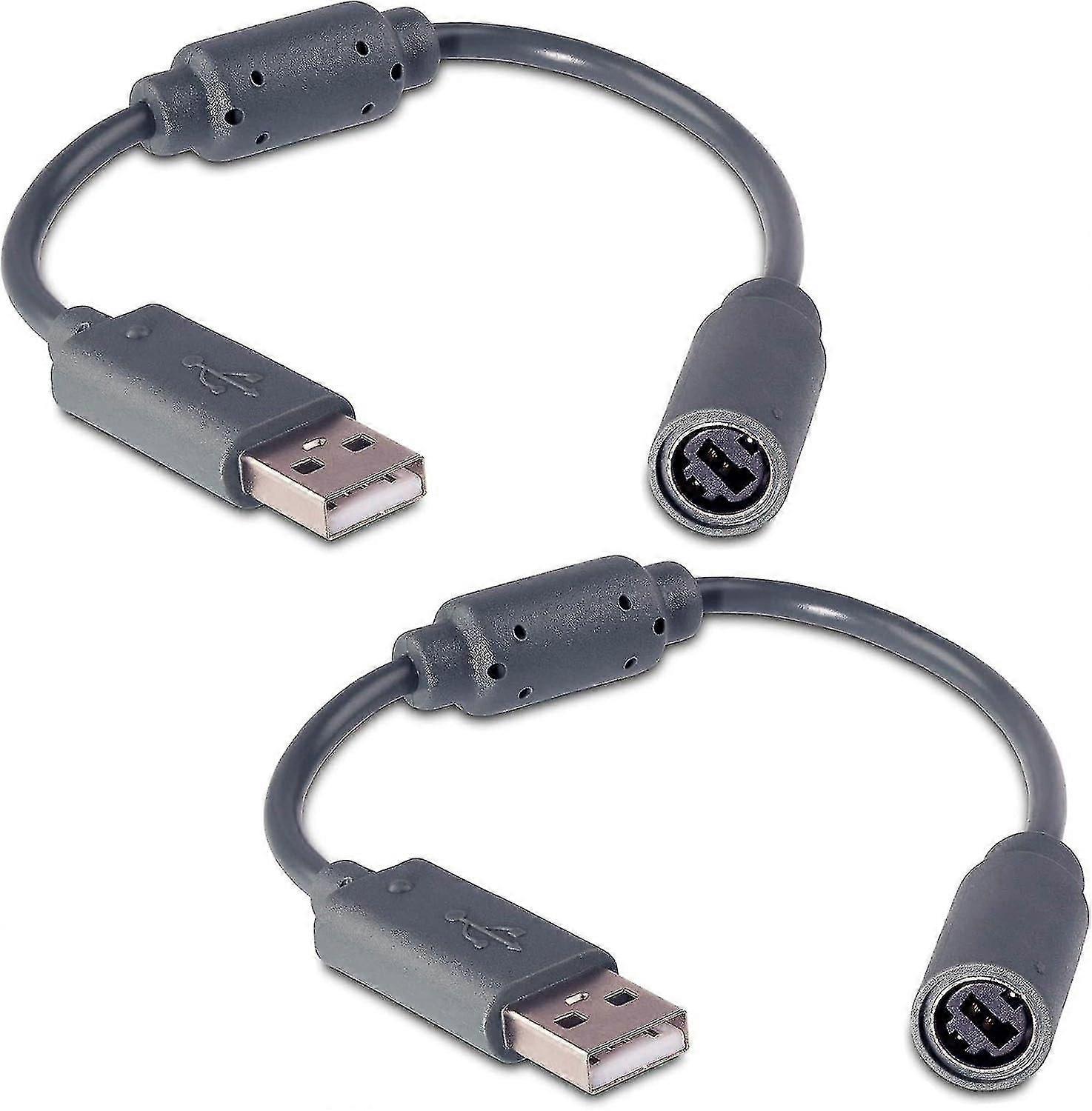 2Pack Wired Controller USB Breakaway Cable Cord for Microsoft Xbox 360 Guitar Hero