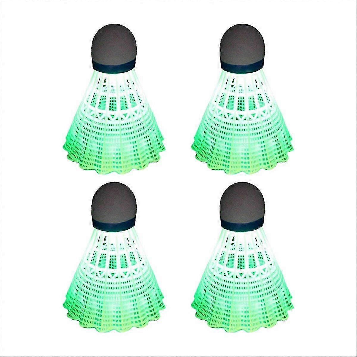 Light-Up Shuttlecocks Badminton Set Green