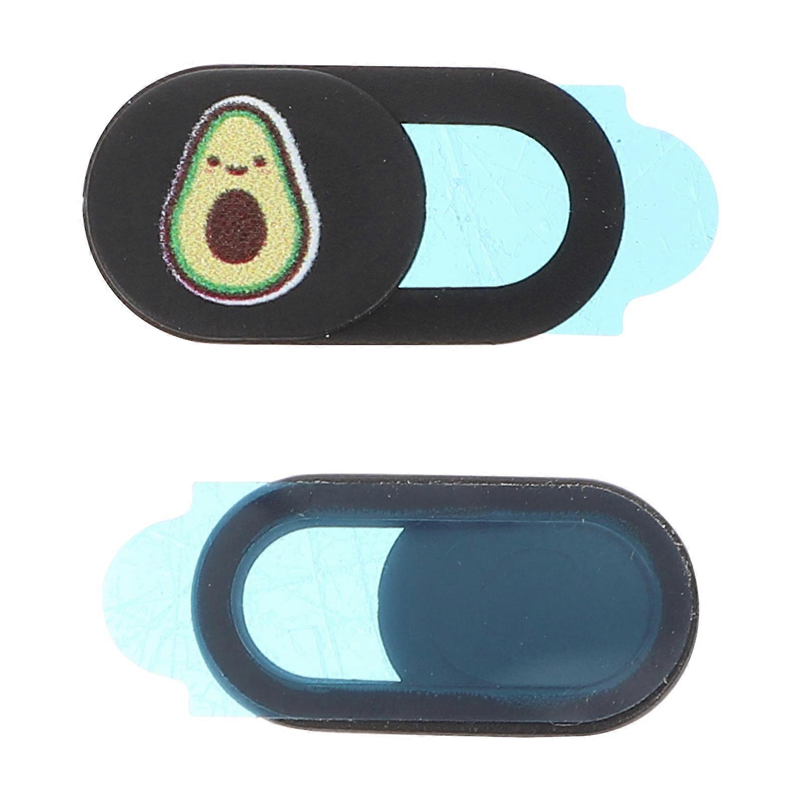 2Pcs Avocado Pattern Camera Slide Cover Privacy Protector Webcam Cover