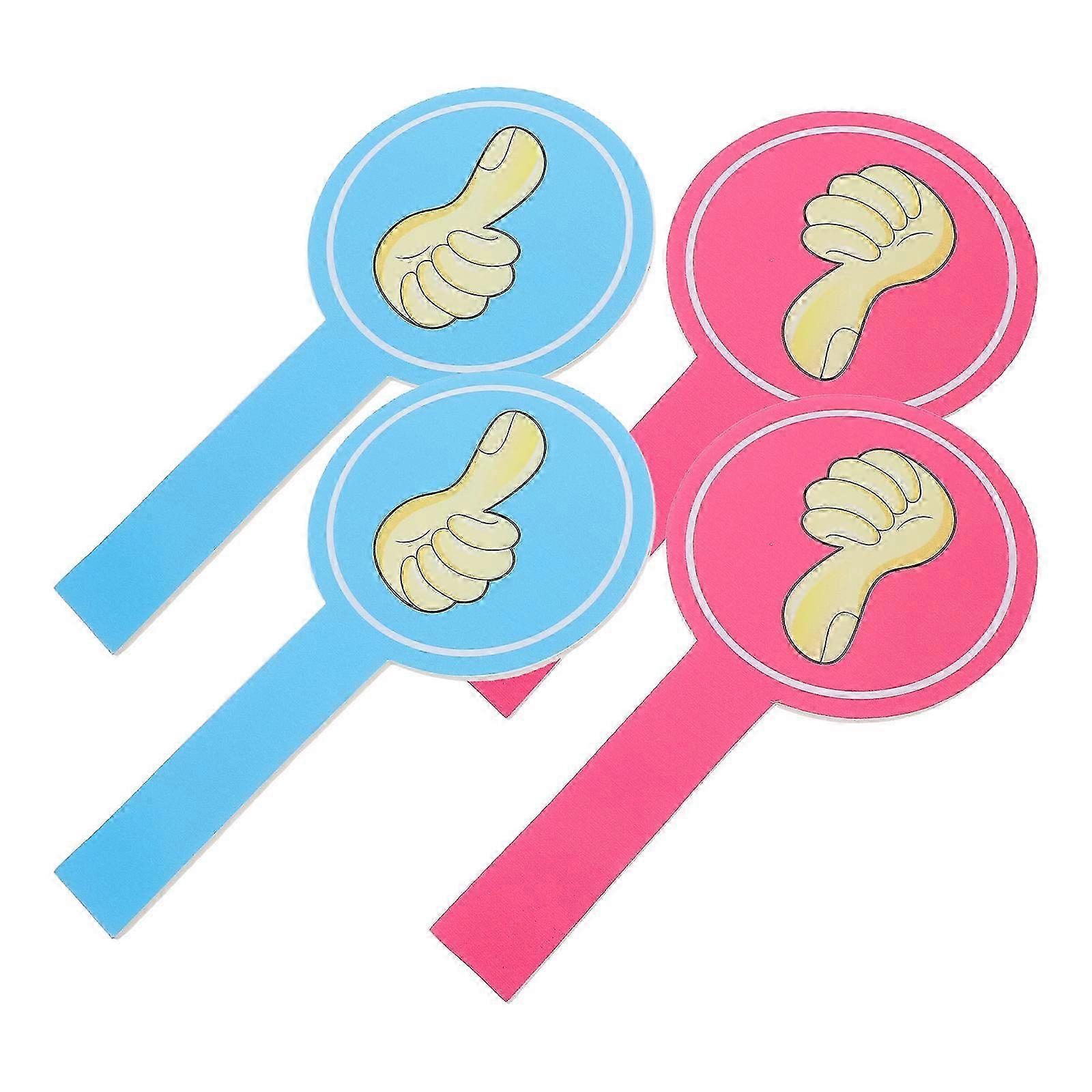 Classroom Voting Paddle Thumb Up Thumb Down Judging Board 4Pcs