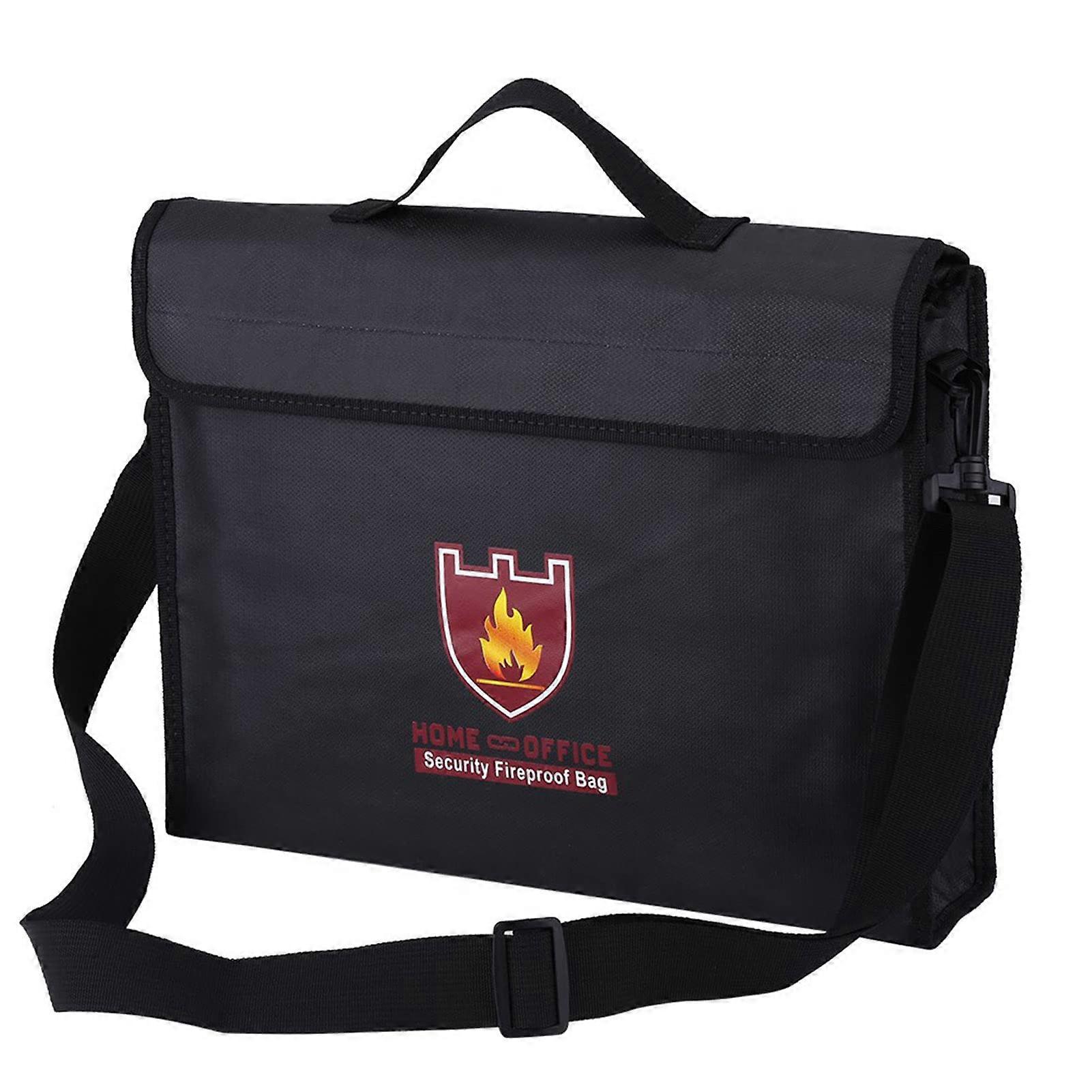Fireproof Document Bag with DoubleSided Fireproof Design, Waterproof LiPo Battery Safe Storage Pouch with Handle