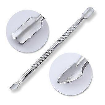 2 in 1 Cuticle Pusher Silver