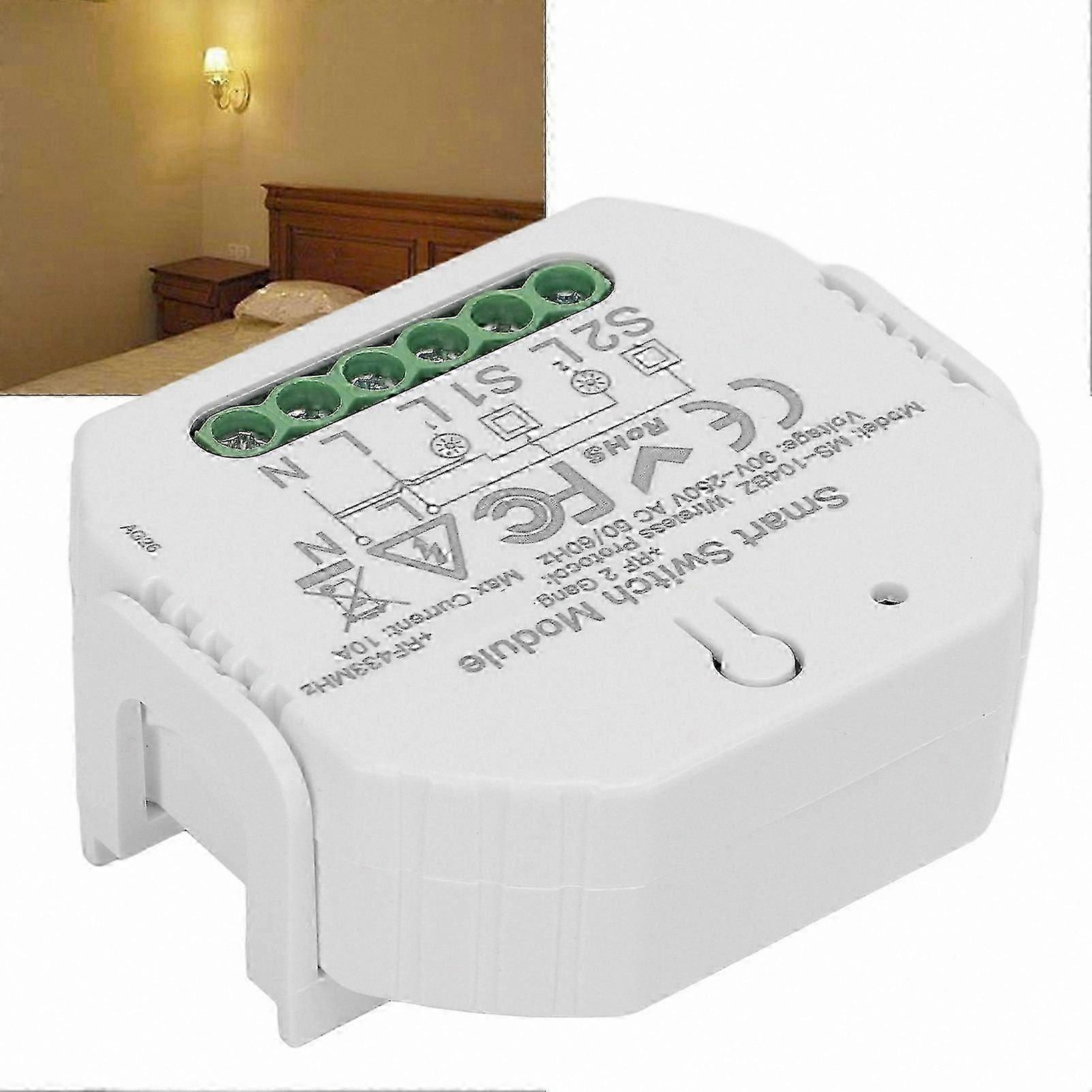 Wi-Fi Dimmer Switch Module 90-250V 2-Way App-Controlled Concealed Lighting Adjustment