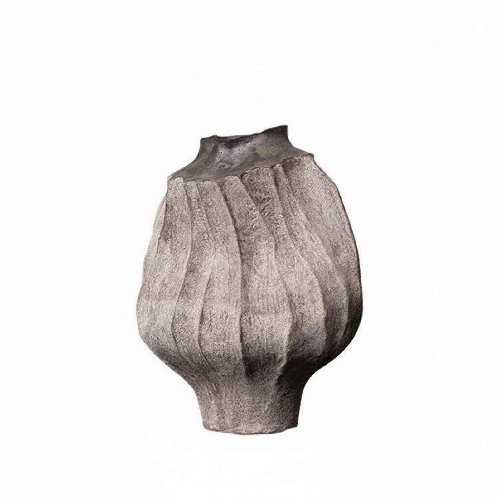 Geometric Decorative Vase Rustic Elegance Design Irregular Sculpted Vase