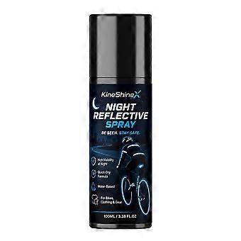 Long Lasting Night Reflective Spray Glow-In-The-Dark Warnings Signs for Cycling Clothing Environmental Fluorescent Night Spray